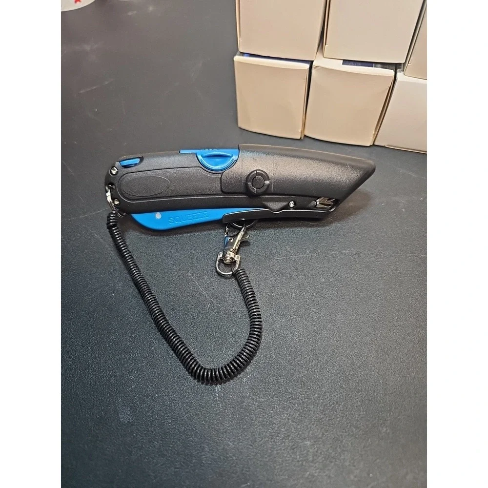 Garvey Safety Cutter with Holster – Auto-Retractable and Lightweight. Box Cutter